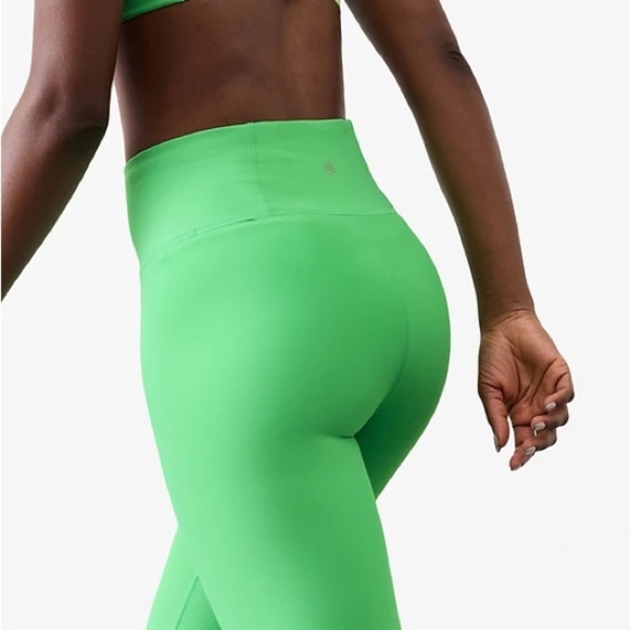NWT Athleta Interval Tight Leggings In Valley Green Size Small Petite - Picture 2 of 9